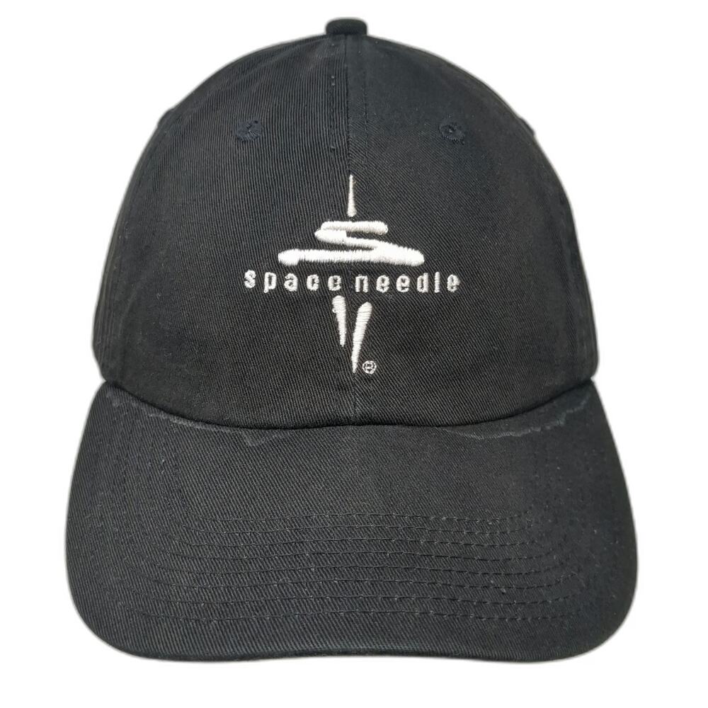 Fahrenheit Space Needle Seattle Black Baseball Cap One Size Strapback Hat
